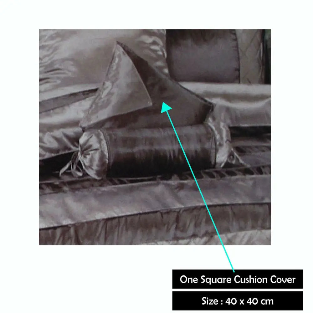 Boudoir Caledonia Black Silver Square Cushion Cover - Home & Garden > Bedding