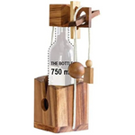 Brainteaser wine bottle mystery lock puzzle- open the lock before you can have a drink! Great party gift - Occasions >