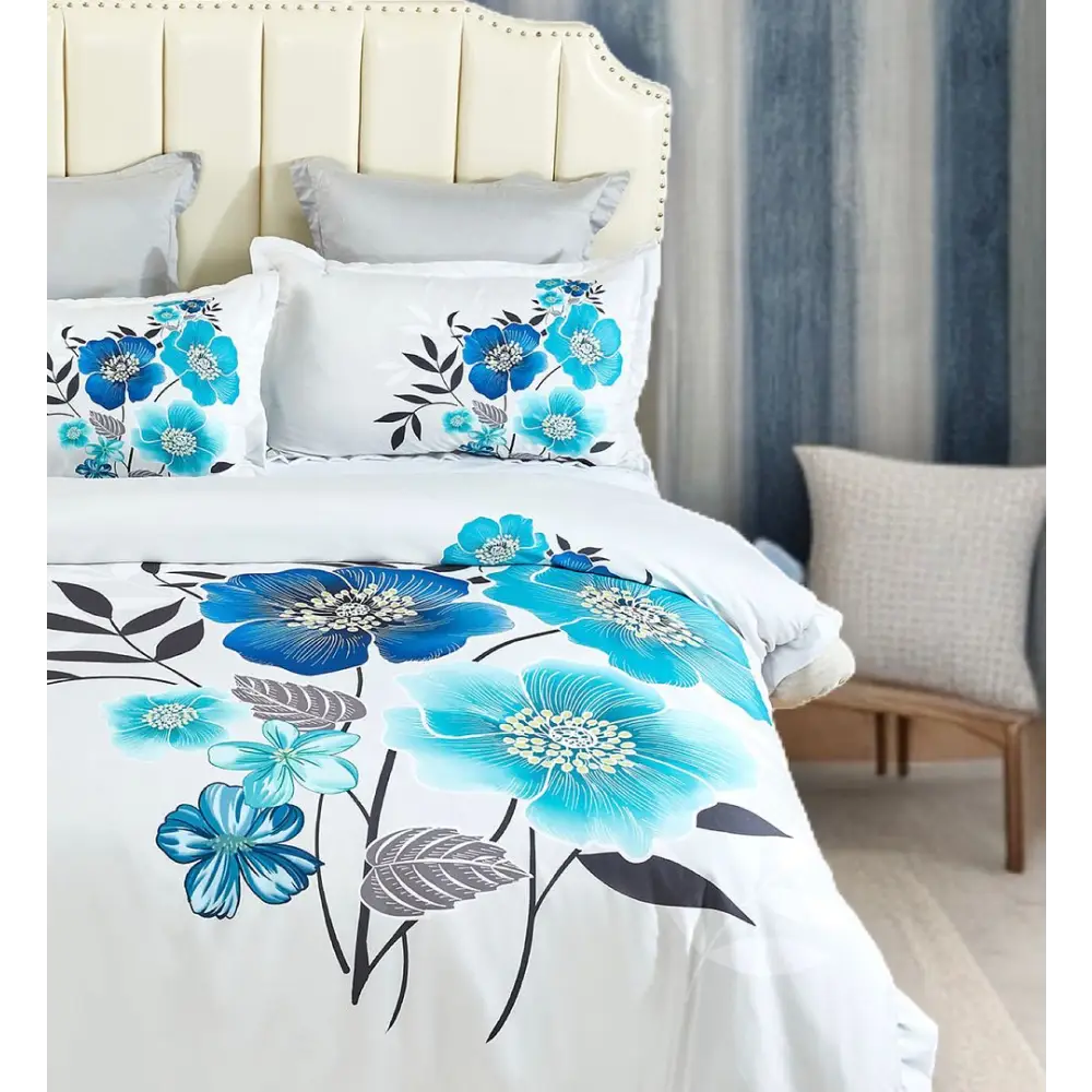 Braithe Floral Quilt Cover Set - King Size - Home & Garden > Bedding