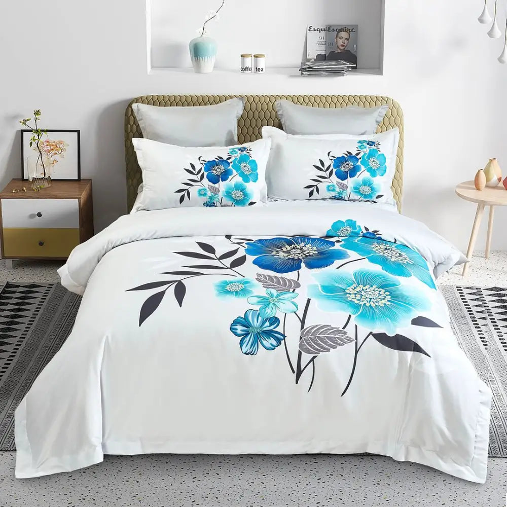 Braithe Floral Quilt Cover Set - King Size - Home & Garden > Bedding