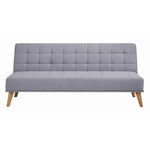 Brando 3 Seater Sofa Futon Bed Fabric Lounge Couch - Grey - Furniture > Sofas