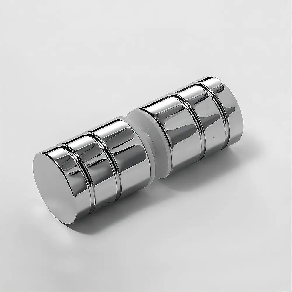 Brass Shower Door Round Knob Handle in Chrome - Home & Garden > Bathroom Accessories > Shower Accessories