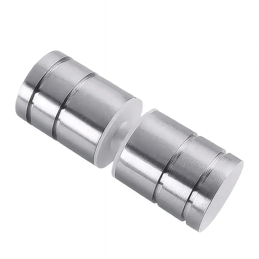 Brass Shower Door Round Knob Handle in Nickel - Home & Garden > Bathroom Accessories > Shower Accessories