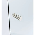 Brass Shower Door Round Knob Handle in Nickel - Home & Garden > Bathroom Accessories > Shower Accessories