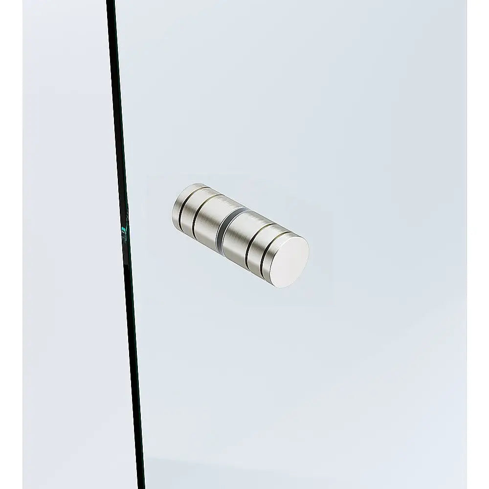 Brass Shower Door Round Knob Handle in Nickel - Home & Garden > Bathroom Accessories > Shower Accessories