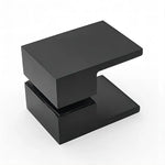Brass Shower Door Square double pull Handle in Black - Home & Garden > Bathroom Accessories > Shower Accessories