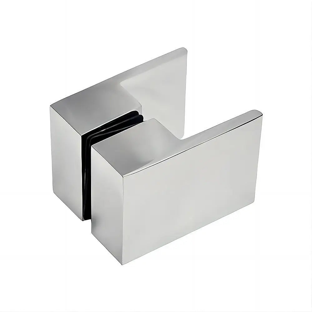 Brass Shower Door Square double pull Handle in Chrome - Home & Garden > Bathroom Accessories > Shower Accessories