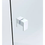 Brass Shower Door Square double pull Handle in Chrome - Home & Garden > Bathroom Accessories > Shower Accessories