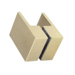 Brass Shower Door Square double pull Handle in Gold - Home & Garden > Bathroom Accessories > Shower Accessories
