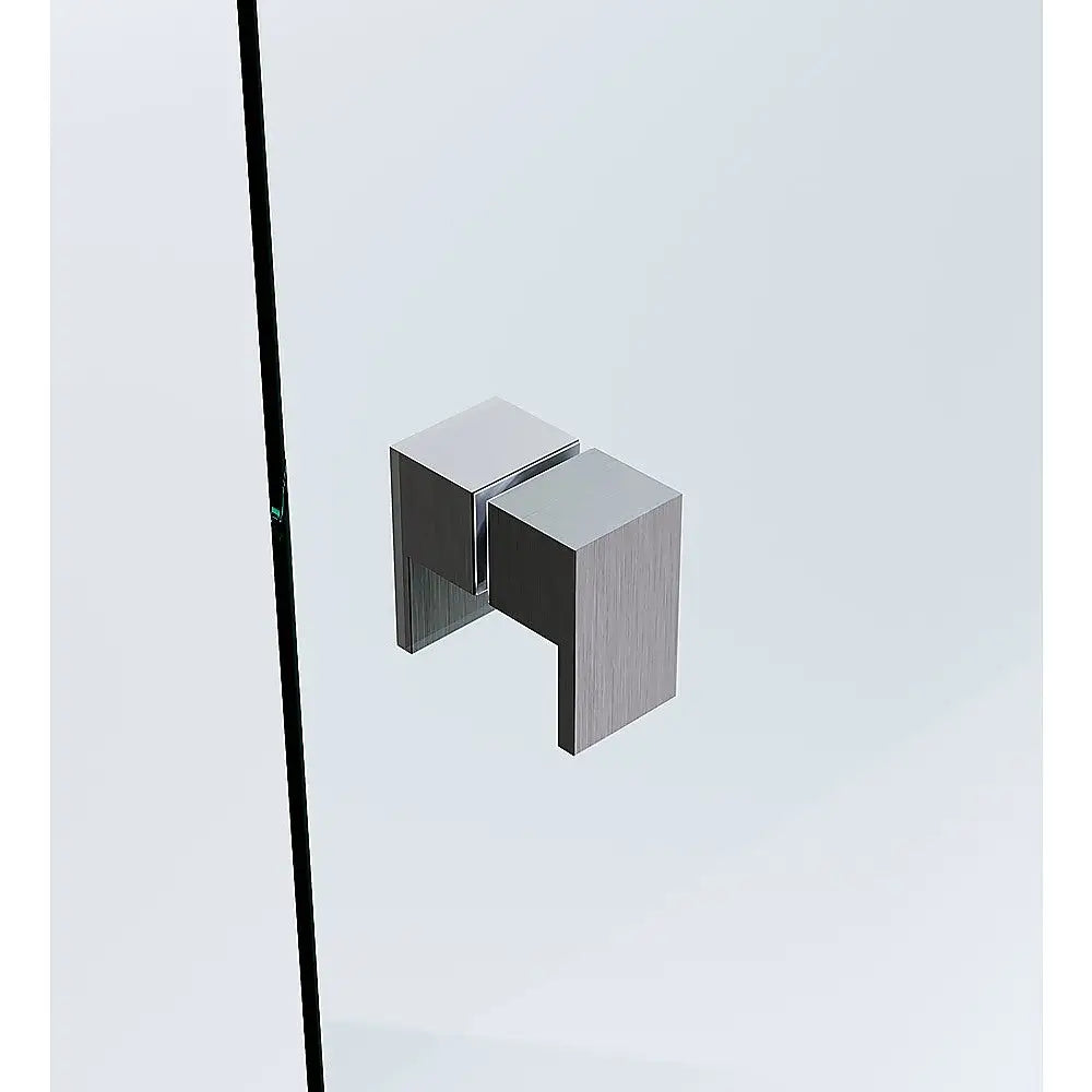 Brass Shower Door Square double pull Handle in Gunmetal - Home & Garden > Bathroom Accessories > Shower Accessories