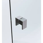 Brass Shower Door Square double pull Handle in Gunmetal - Home & Garden > Bathroom Accessories > Shower Accessories