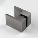 Brass Shower Door Square double pull Handle in Gunmetal - Home & Garden > Bathroom Accessories > Shower Accessories