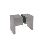 Brass Shower Door Square double pull Handle in Nickel - Home & Garden > Bathroom Accessories > Shower Accessories