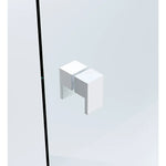 Brass Shower Door Square double pull Handle in White - Home & Garden > Bathroom Accessories > Shower Accessories