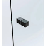 Brass Shower Door Square knob Handle in Black - Home & Garden > Bathroom Accessories > Shower Accessories
