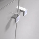 Brass Shower Door Square knob Handle in Black - Home & Garden > Bathroom Accessories > Shower Accessories