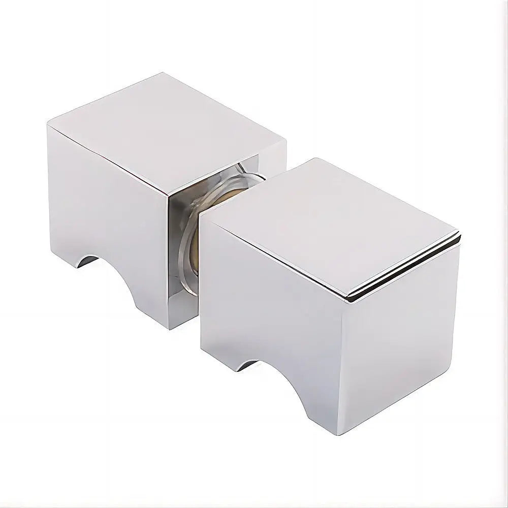 Brass Shower Door Square knob Handle in Chrome - Home & Garden > Bathroom Accessories > Shower Accessories