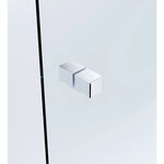 Brass Shower Door Square knob Handle in Chrome - Home & Garden > Bathroom Accessories > Shower Accessories