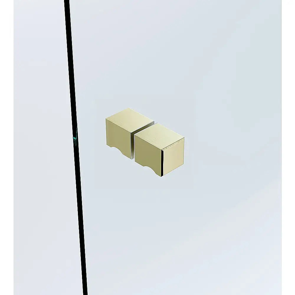 Brass Shower Door Square knob Handle in Gold - Home & Garden > Bathroom Accessories > Shower Accessories