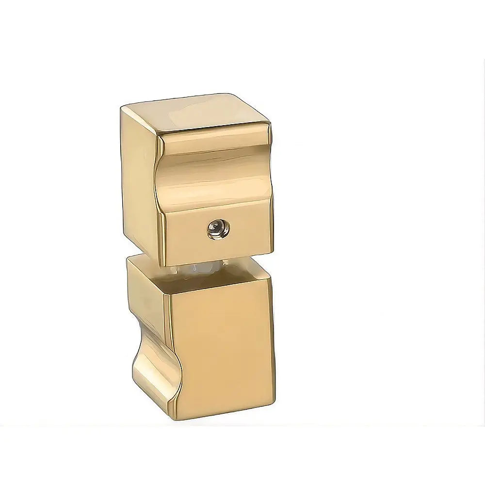 Brass Shower Door Square knob Handle in Gold - Home & Garden > Bathroom Accessories > Shower Accessories
