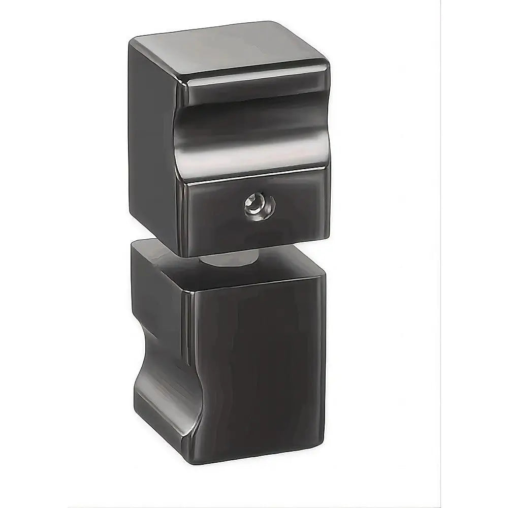 Brass Shower Door Square knob Handle in Gunmetal - Home & Garden > Bathroom Accessories > Shower Accessories