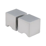 Brass Shower Door Square knob Handle in Nickel - Home & Garden > Bathroom Accessories > Shower Accessories