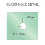 Brass Shower Door Square knob Handle in White - Home & Garden > Bathroom Accessories > Shower Accessories
