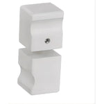 Brass Shower Door Square knob Handle in White - Home & Garden > Bathroom Accessories > Shower Accessories