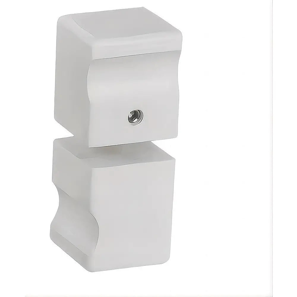 Brass Shower Door Square knob Handle in White - Home & Garden > Bathroom Accessories > Shower Accessories
