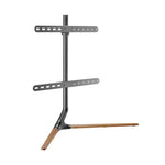 BRATECK Modern Linear Tabletop TV Stand For 49’-70’ TVs -- Matte Black & Walnut - Audio & Video > TV Accessories