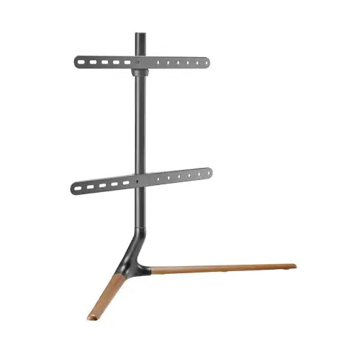 BRATECK Modern Linear Tabletop TV Stand For 49’-70’ TVs -- Matte Black & Walnut - Audio & Video > TV Accessories