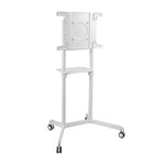 BRATECK Rotating Mobile Stand for Interactive Display Fit 37’-70’ Up to 70Kg - White VESA