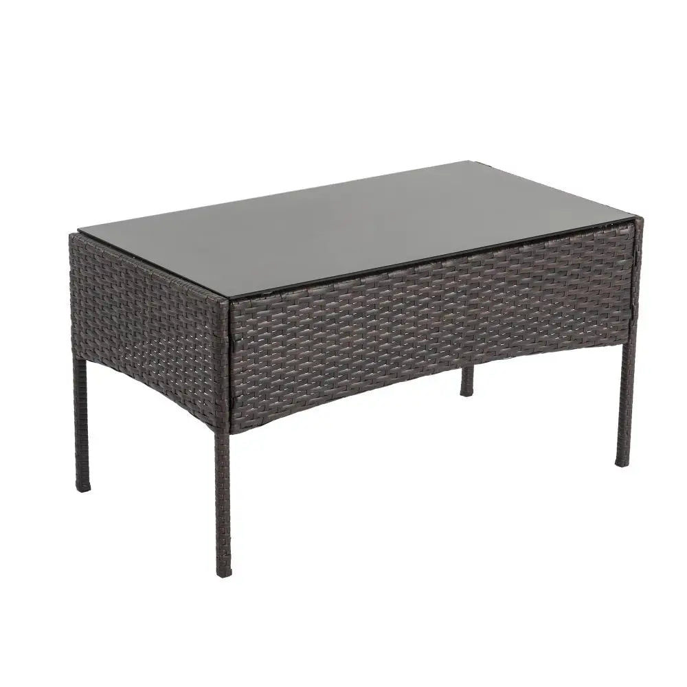 Breeze 4-Seat Wicker Outdoor Lounge Set - Furniture > Outdoor