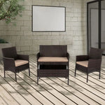 Breeze 4-Seat Wicker Outdoor Lounge Set - Furniture > Outdoor