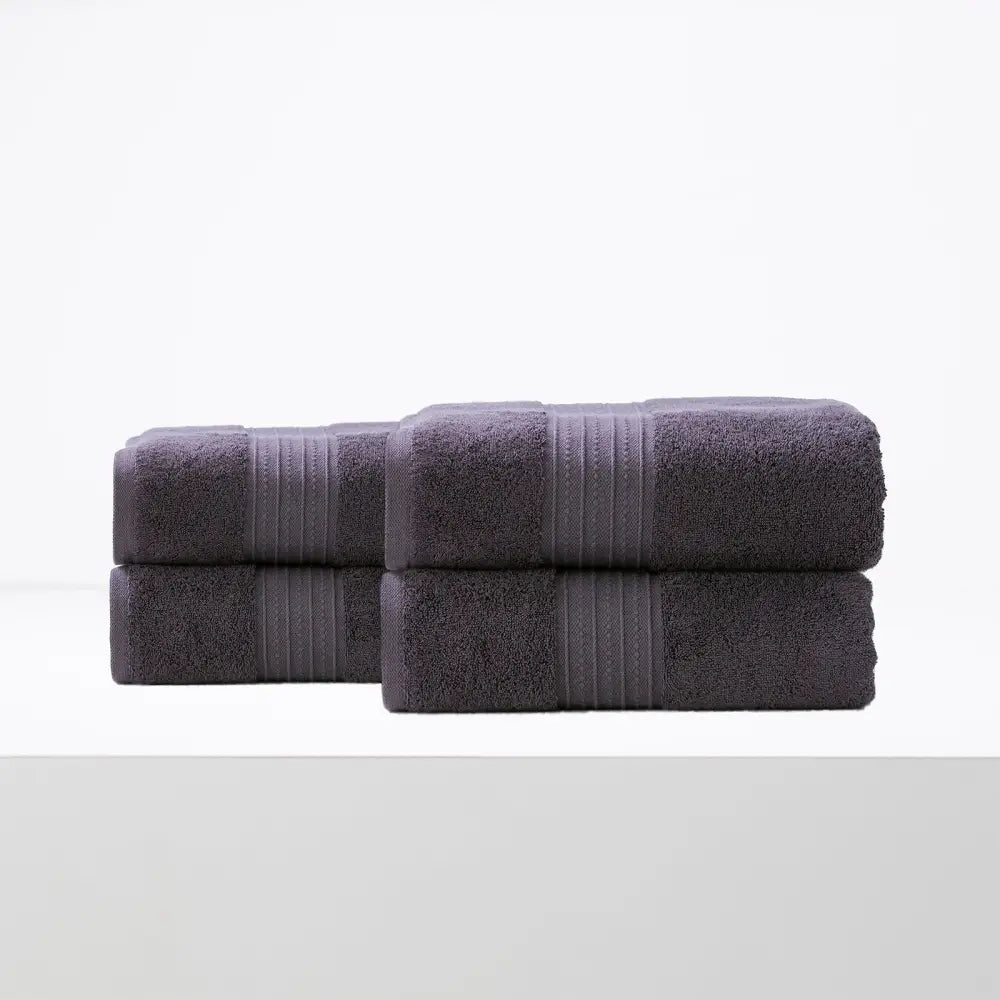Brentwood 650 GSM Low Twist 4 Pack Carbon Bath Sheet by Renee Taylor - Home & Garden > Bathroom Accessories > Bath Mats