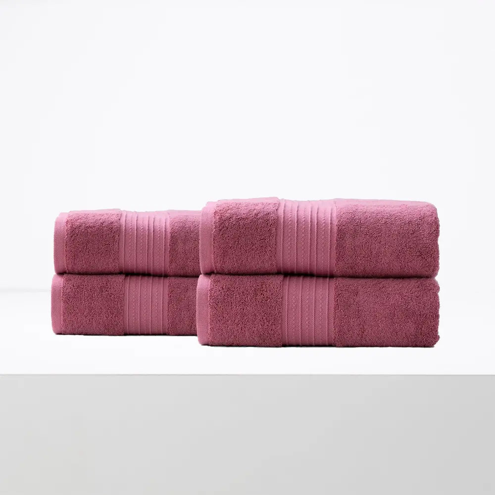 Brentwood 650 GSM Low Twist 4 Pack Rosebud Bath Sheet by Renee Taylor - Home & Garden > Bathroom Accessories > Bath