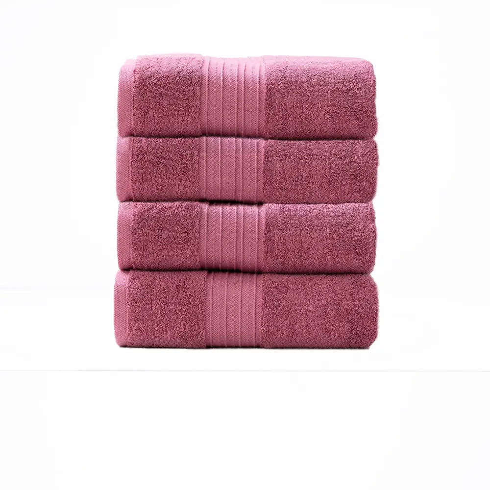 Brentwood 650 GSM Low Twist 4 Piece Bath Rosebud Towel by Renee Taylor - Home & Garden > Bathroom Accessories > Bath