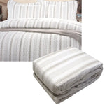 Brighton Road Regatta Stone Quilted Quilt Cover Set Queen - Home & Garden > Bedding