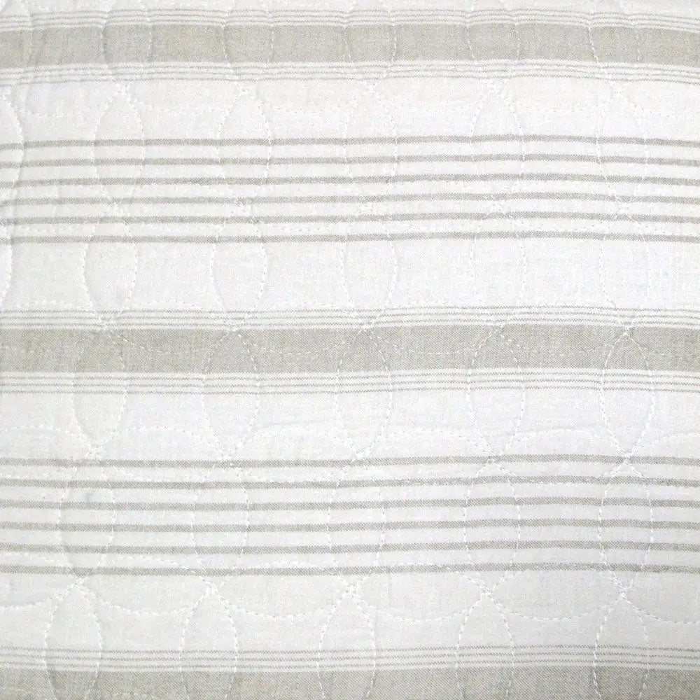 Brighton Road Regatta Stone Quilted Quilt Cover Set Queen - Home & Garden > Bedding
