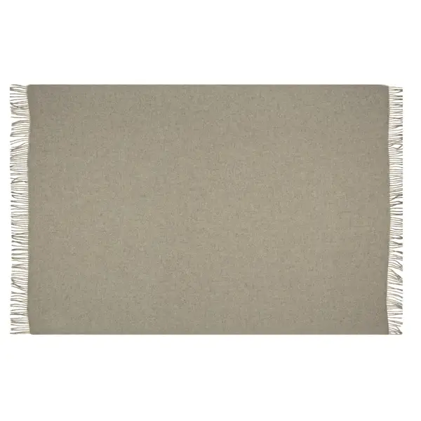 Brighton Throw - 100% NZ Wool - Beige - Home & Garden > Decor