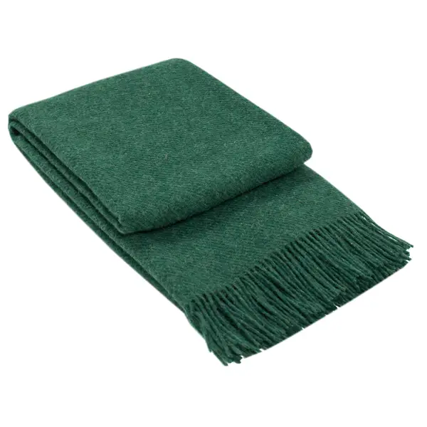 Brighton Throw - 100% NZ Wool - Emerald - Home & Garden > Decor