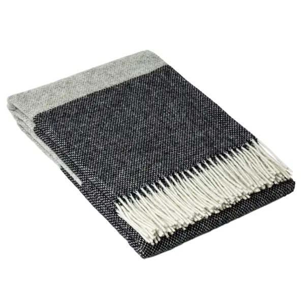 Brighton Throw - 100% NZ Wool - Monochrome - Home & Garden > Decor