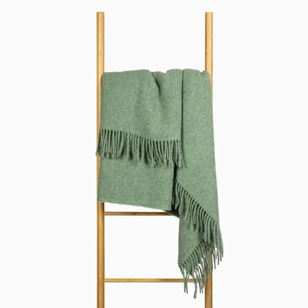 Brighton Throw - 100% NZ Wool - Sage - Home & Garden > Decor