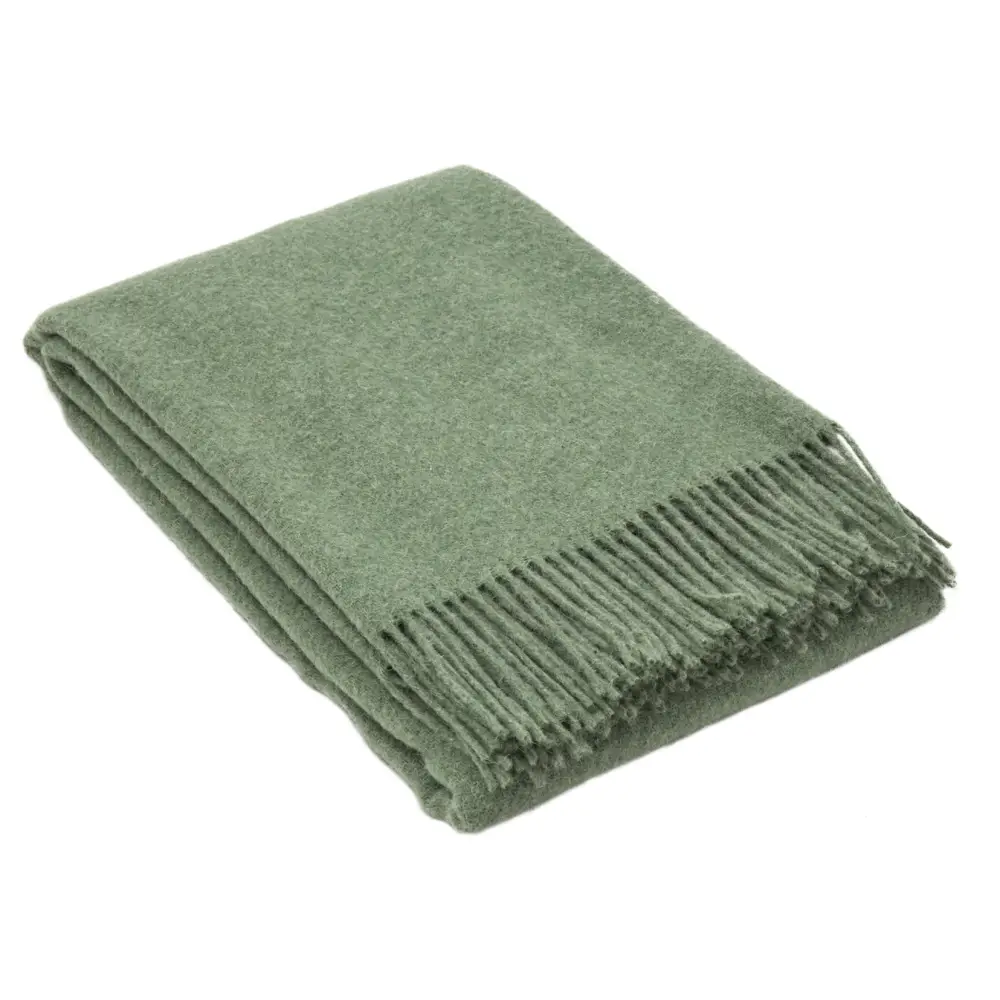 Brighton Throw - 100% NZ Wool - Sage - Home & Garden > Decor