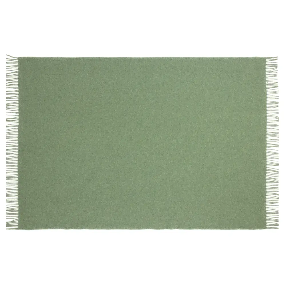 Brighton Throw - 100% NZ Wool - Sage - Home & Garden > Decor