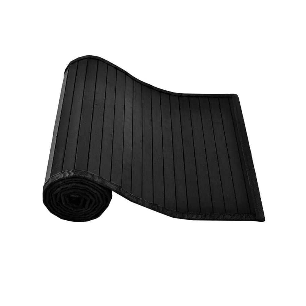 Broad Slat Bamboo Table Runner 140 x 33cm Black - Home & Garden > Kitchenware