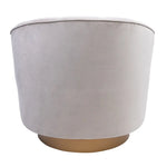 Bronte Fabric Swivel Occasional Chair Lounge Seat Cream - Furniture > Sofas