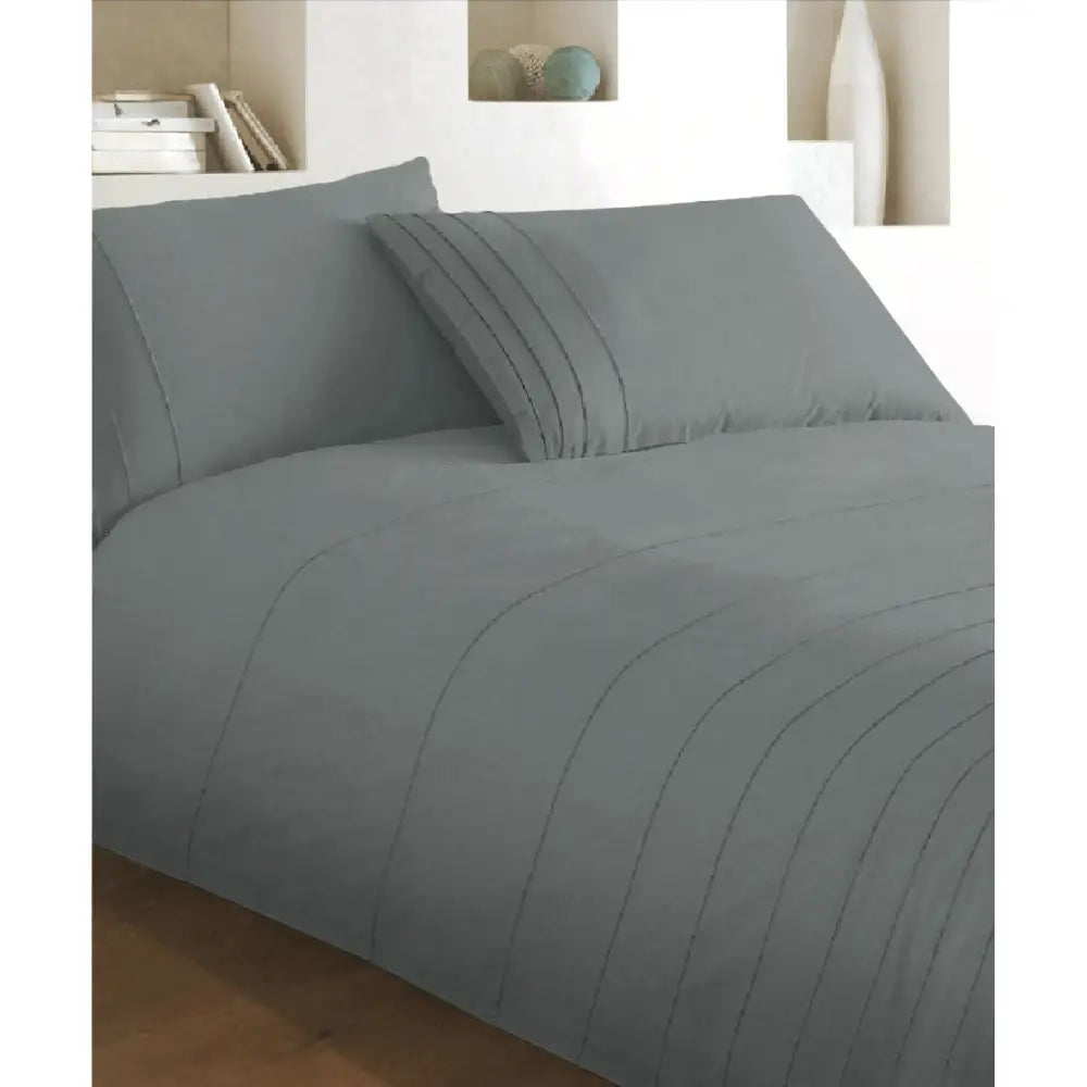 Brooklyn Charcoal Quilt Cover Set King - Home & Garden > Bedding