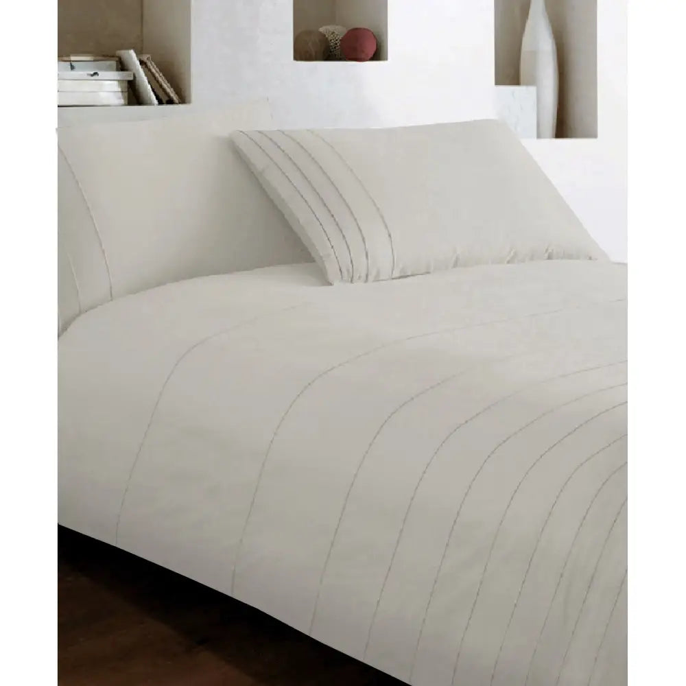 Brooklyn Linen Quilt Cover Set Queen - Home & Garden > Bedding
