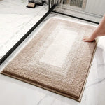 Brown gradient Absorbent Striped Bathroom Rug - Non-Slip Bath Mat for Bathroom Toilet & Shower Room Entrance 60x90cm